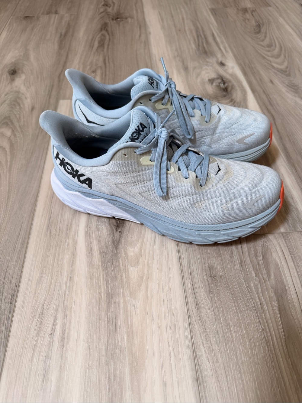 HOKA Arahi 6 Women’s Running Shoes Gray Orange Size 9.5B EU 42 Stability